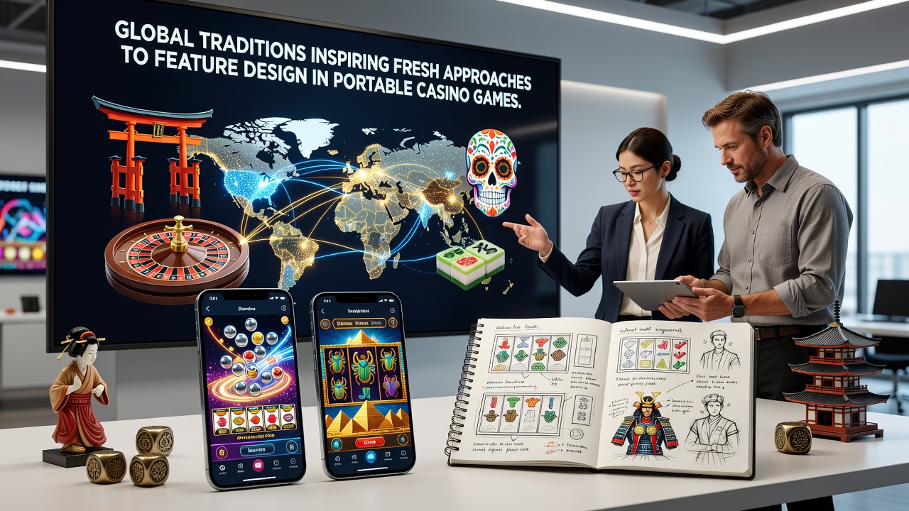 Mobile screen displaying culturally inspired bonus features in a casino game
