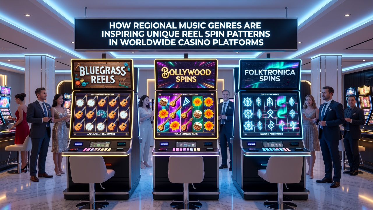 Examples of music-inspired reel spin variations across global casino platforms